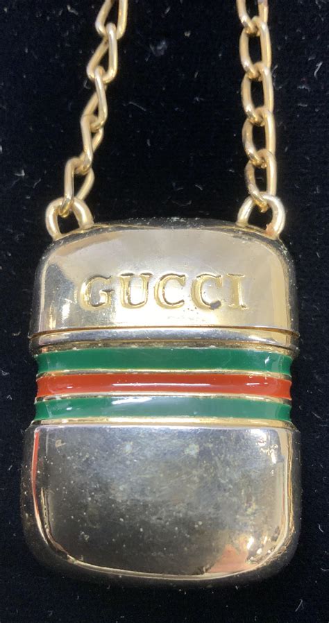 gucci pill box necklace|Gucci.